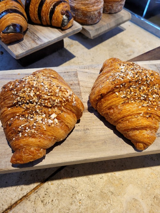 Everything Chive Cream Cheese Croissant
