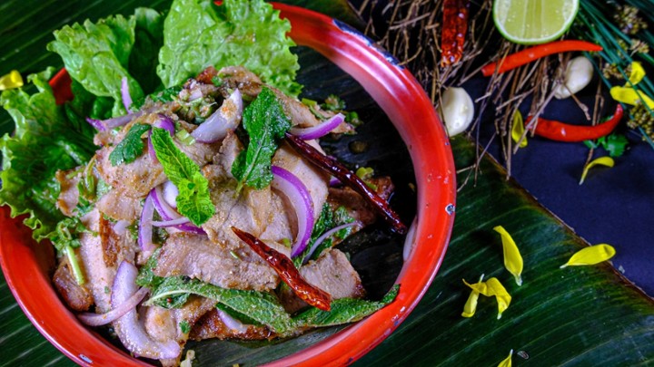 Grilled Pork Shoulder Salad