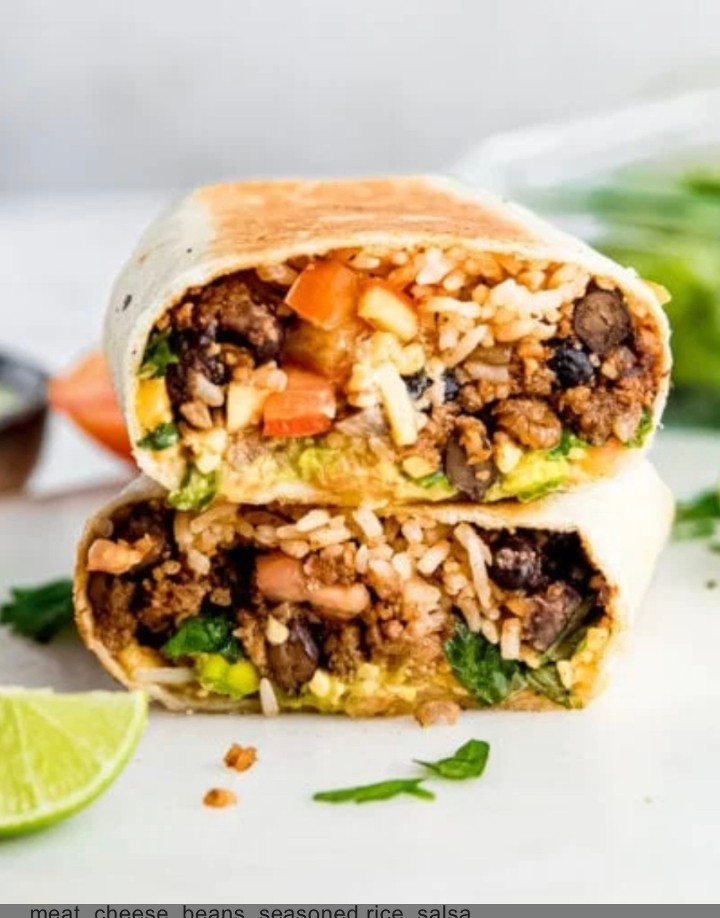 Customize your own burrito! 📝