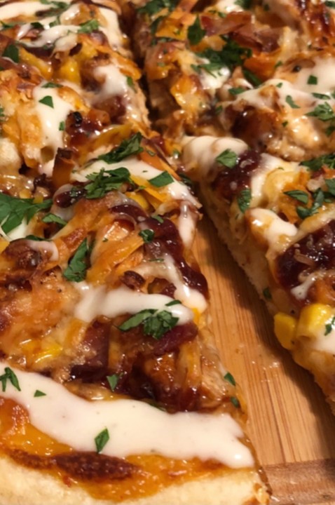 BBQ Bacon Chicken Ranch Pizza