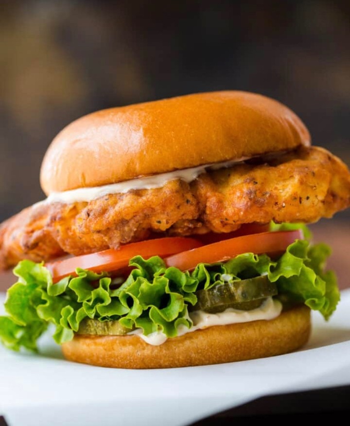 The Chick 'n' Lickin' Burger Sandwich