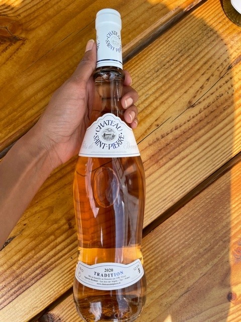 Sustainable ROSE: CINSAULT/GRENACHE: St.Pierre, Côte de Provence, France 2020- Lush and creamy, with hints of peach, cherry, excellent acidity and minerality.