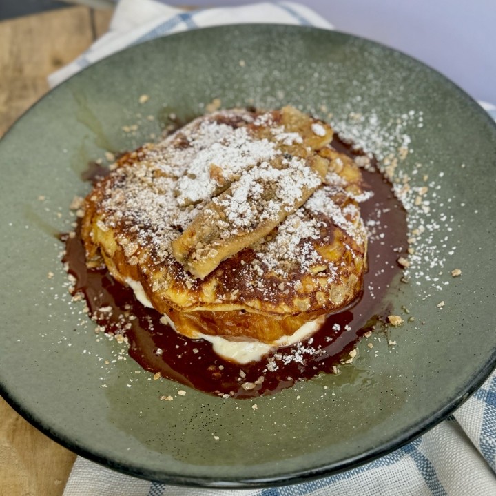 Chocolate Almond Stuffed Croissant