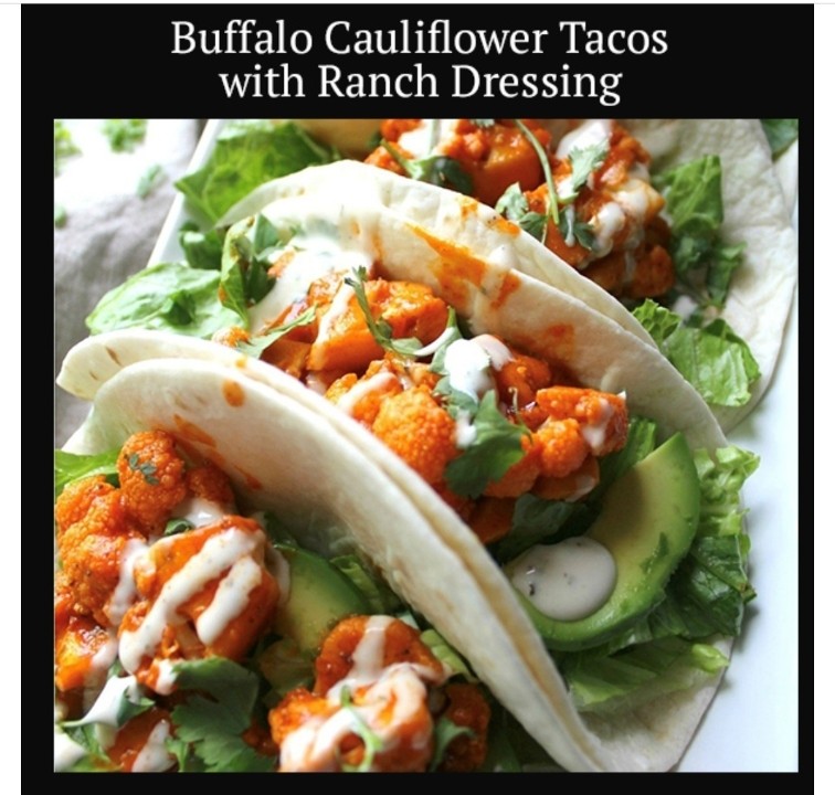 Buffalo Cauliflower Tacos