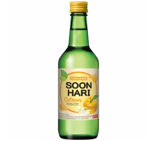 Citron flavored Soju (순하리 유자)