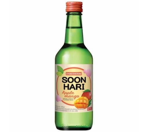 Apple Mango flavored Soju (순하리사과망고)