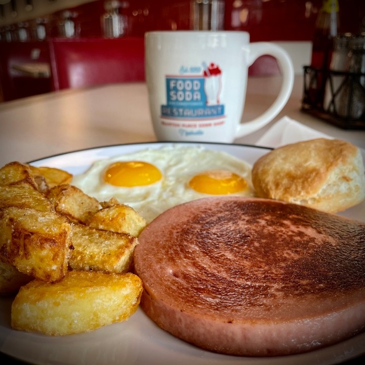 #6 Fried Bologna Breakfast Meal