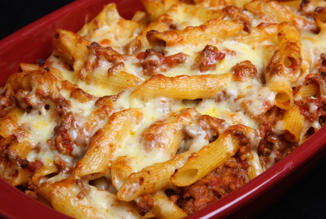 Baked Penne with Meatsauce