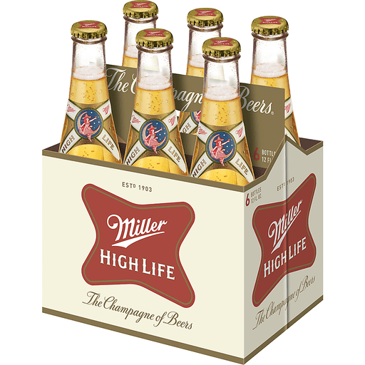 Miller High Life 6/12 Bottles