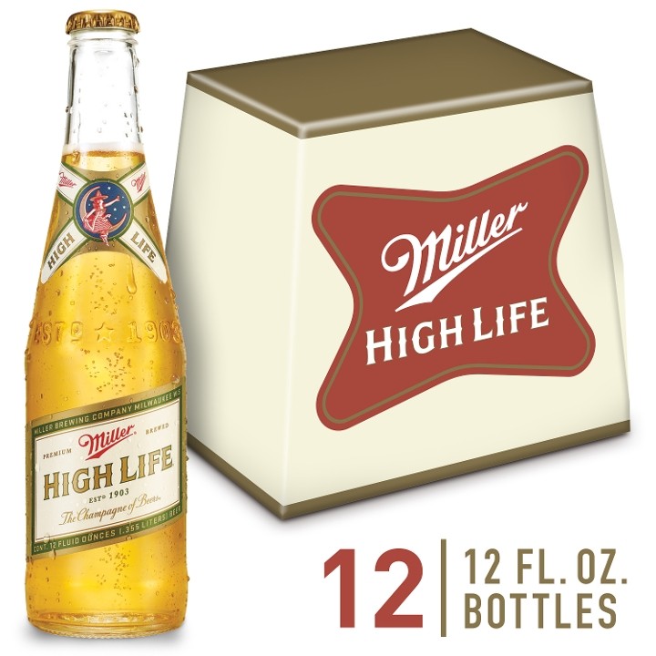 Miller High Life 12/12 Bottles