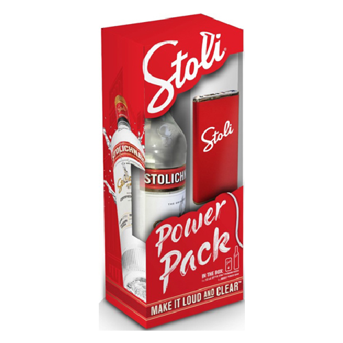 Stoli - Charger Gift Set 750ml