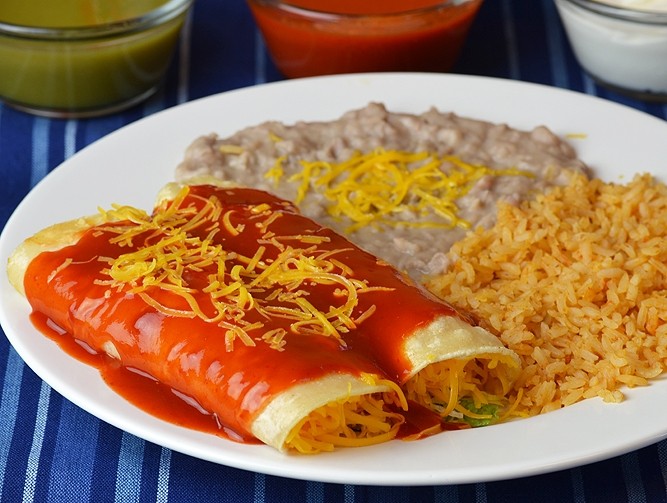 #3 2 Cheese Enchiladas