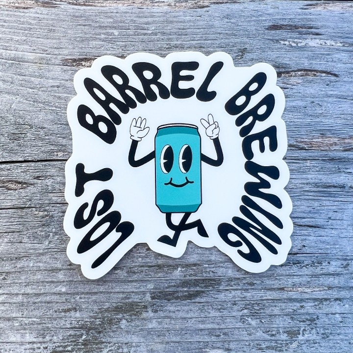 Beer Can Cut Out Sticker