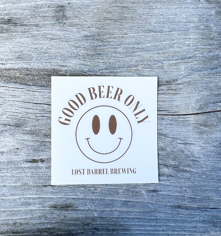Good Beer Smiley Sticker