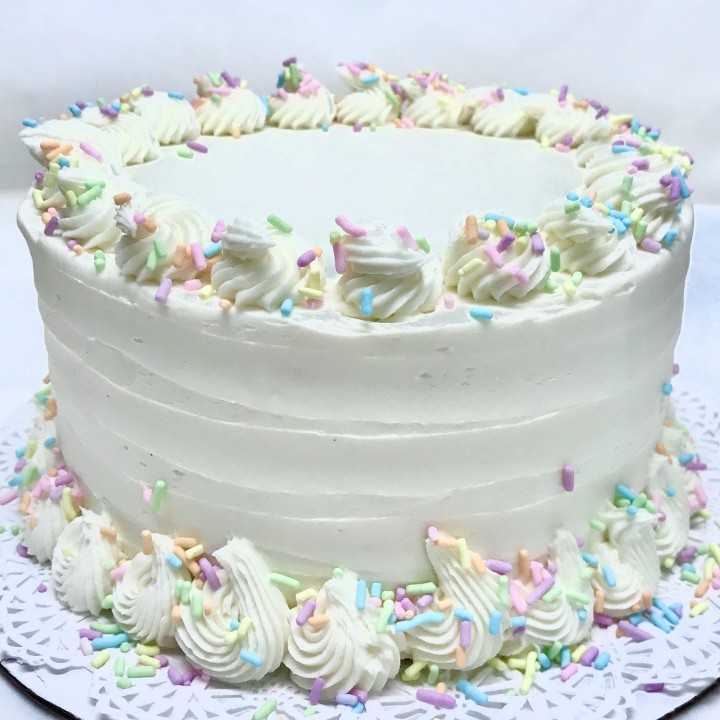 Vanilla Cake - Vanilla Frosting