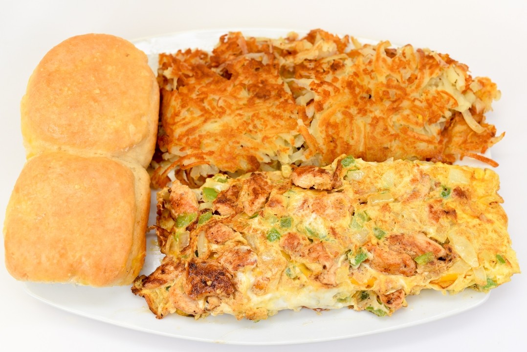 Grilled Chicken Omelet