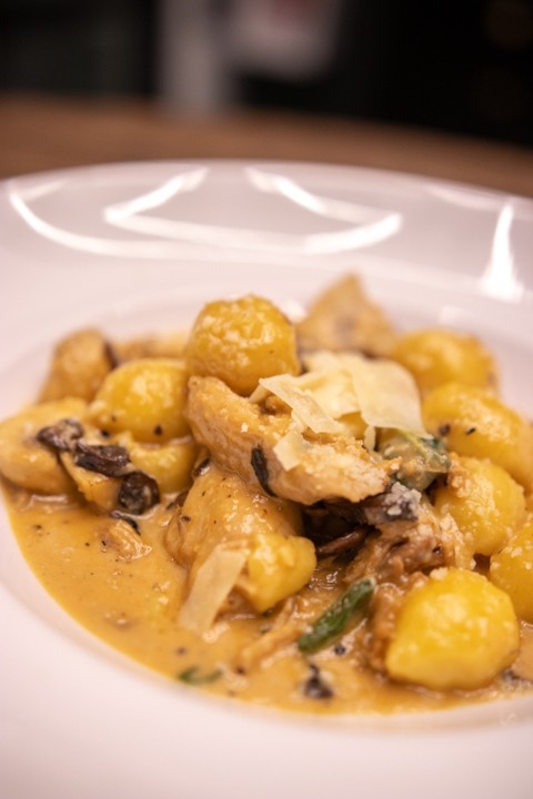 Creamy Ricotta Stuffed Gnocchi Marsala