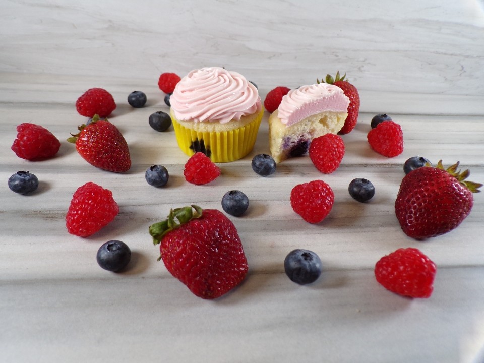 Triple Berry Cupcakes (Special Order)