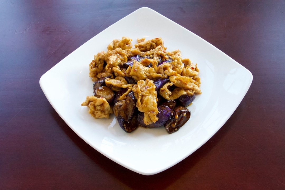 L- chicken with eggplant