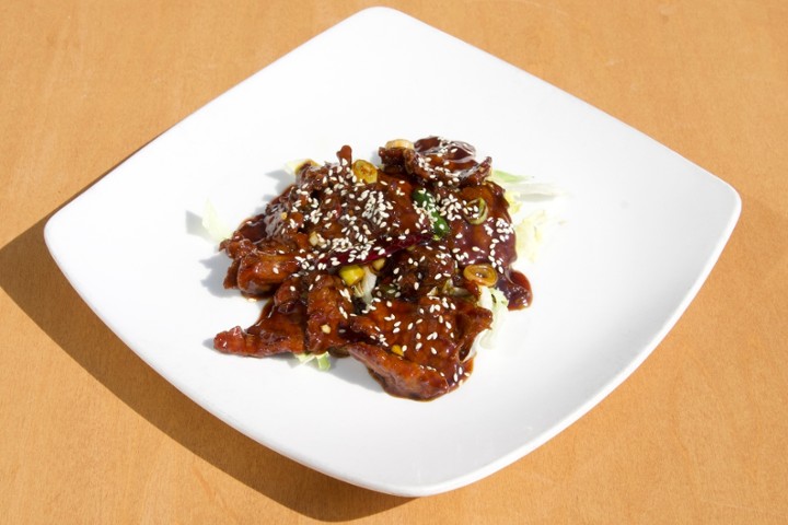 L- sesame beef