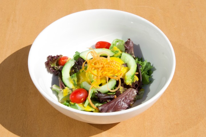 ginger mixed green salad