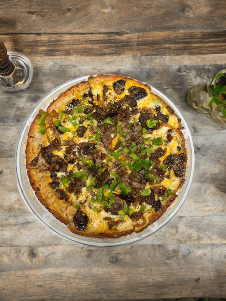 Philly Cheesesteak Flatbread