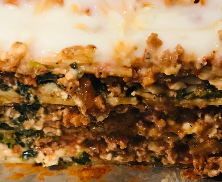 Lasagne (Frozen) - 1.4lb (approx) Feeds Two *contains soy & nuts