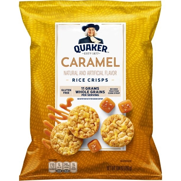 Quaker Rice Crisps Caramel