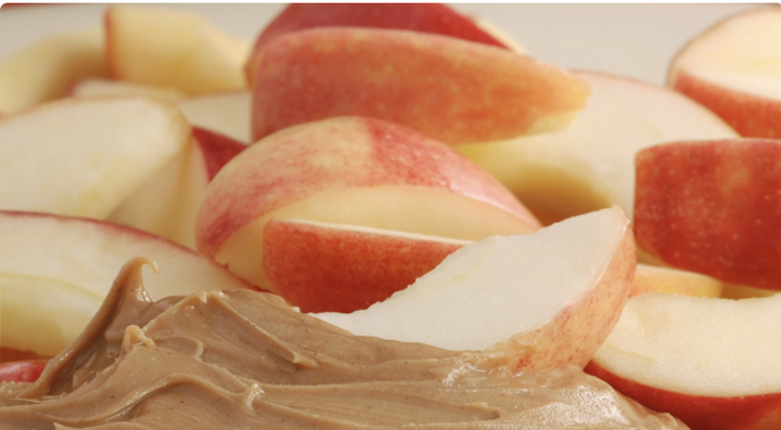 Sliced Apple & Peanut Butter