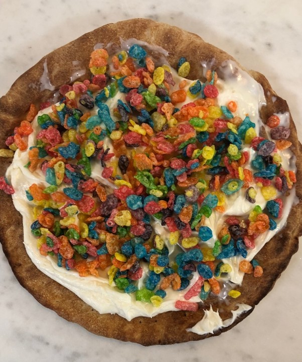 Fruitty Pebbles Dessert Pizza