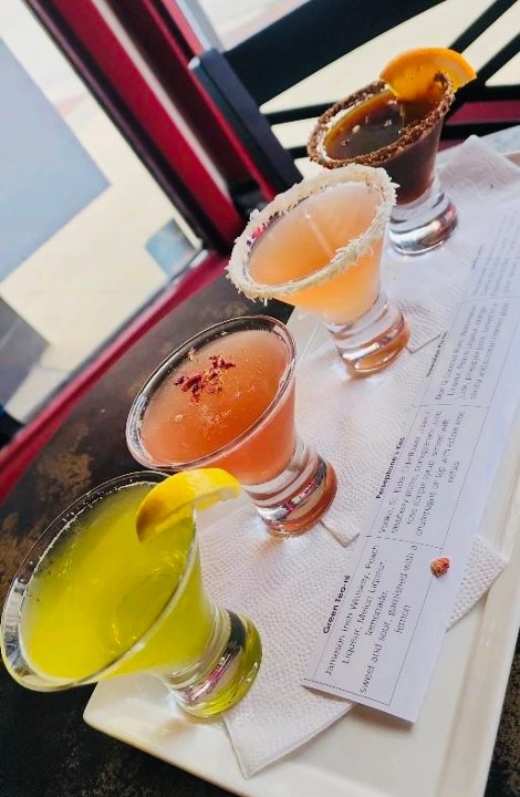 Spring Awakening Martini Flight ( 2 Servings = 8 mini Martinis) $35 + $6 jar deposit