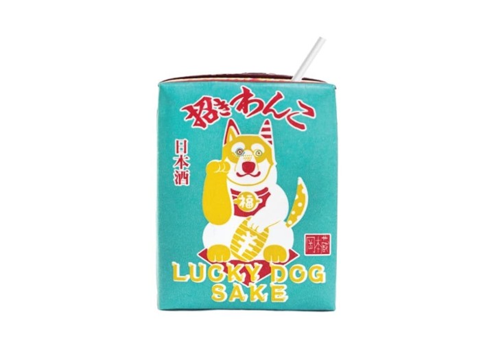"Lucky Dog" Sake Juice Box