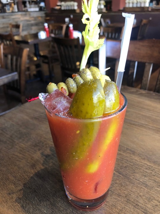 Spicy bloody mary (glass)