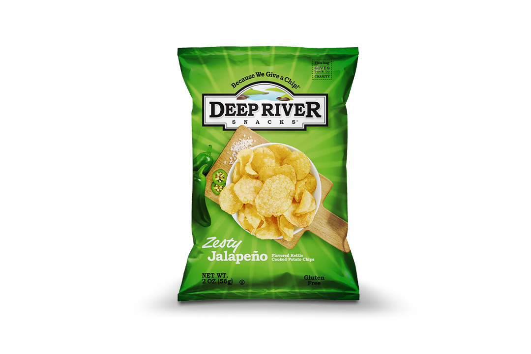 Deep River Crinkle Cut Chips Zesty Jalepeno