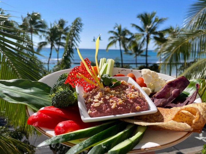 Beet Hummus Plate