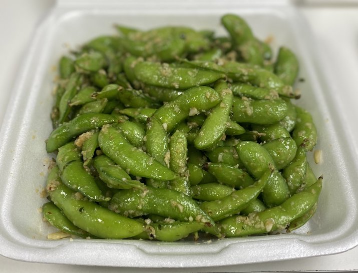 GARLIC EDAMAME (3 -4 GUESTS)