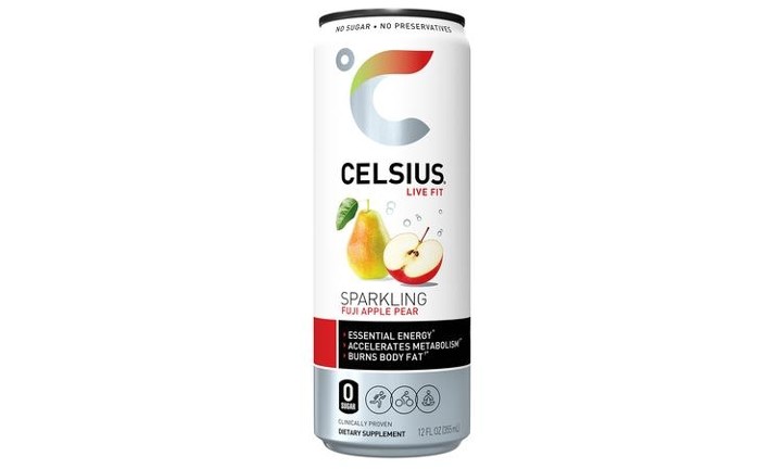 Celsius – Sparkling Fuji Apple Pear 12oz Can