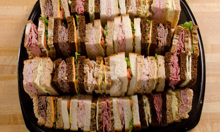 Large Double Decker Sandwich Tray