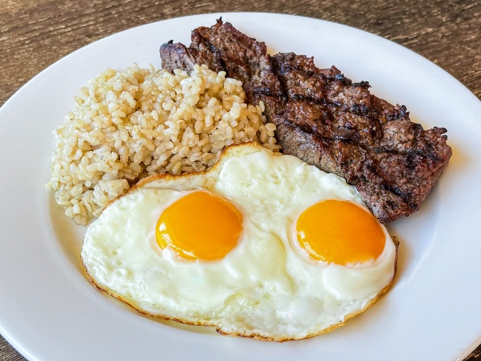 Eggs Any Style w/Flat Iron Steak