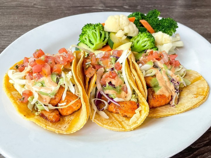 Salmon Ensenada Tacos