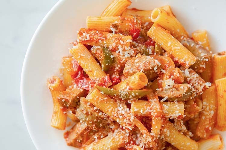 Rigatoni Hot Sausage & Peppers