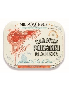 Hot Sardines Millesimate 2021 in Olive Oil | Pollastrini