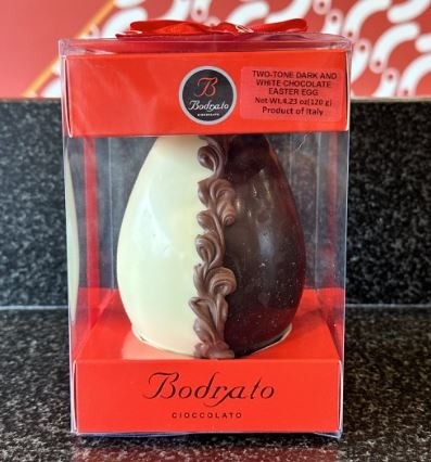 White Chocolate Two Tone Easter Egg | Bodrato