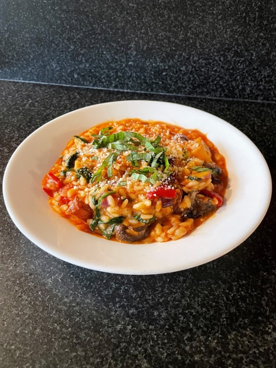 Risotto Pomodoro w/ Roasted Vegetables