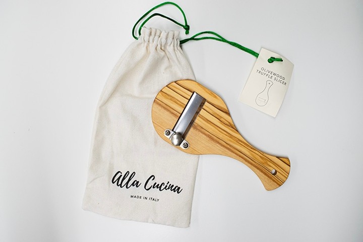 Italian Olivewood Truffle Slicer