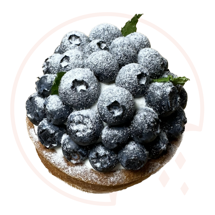 P4 - Blueberry Fresh Fruit Tart 藍莓布丁塔