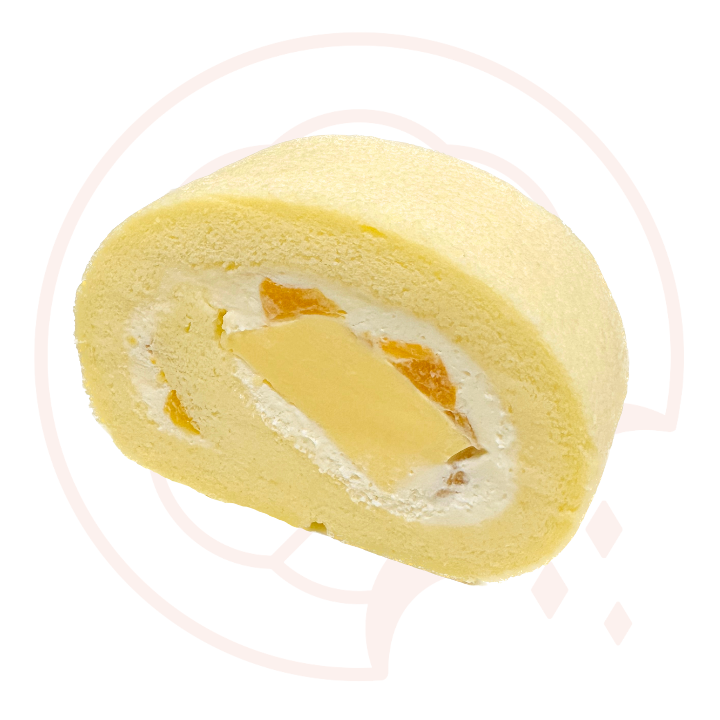 CR1  - Milk Peach Pudding Egg Cake Roll (slice) 原味蜜桃布丁戚風捲(切片)