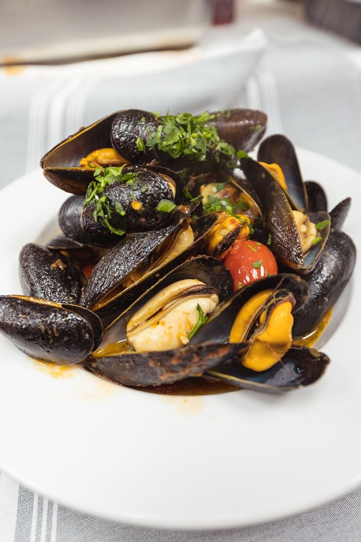 SAUTEED MUSSELS WHITE SAUCE