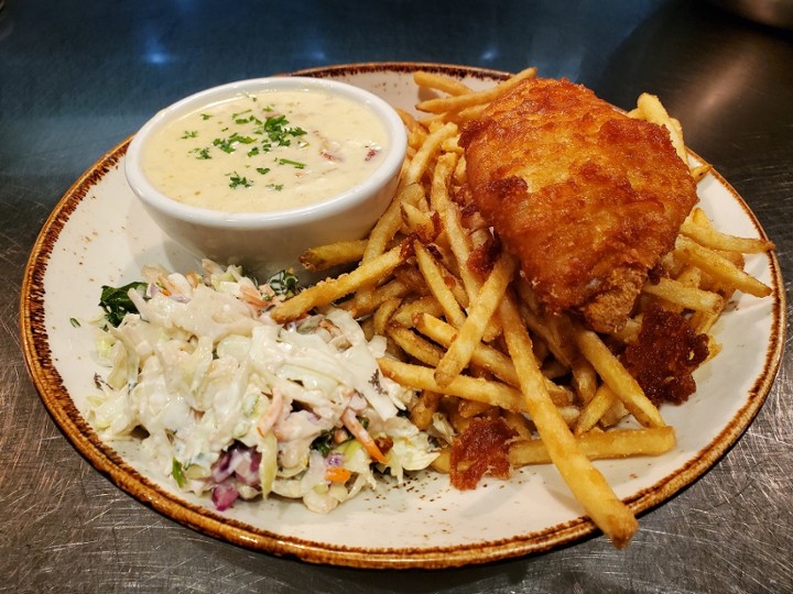 1pc Fish, Chips, Chowder