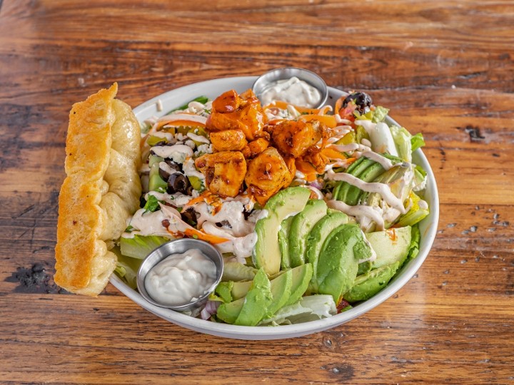 Buffalo Avocado Chicken Salad